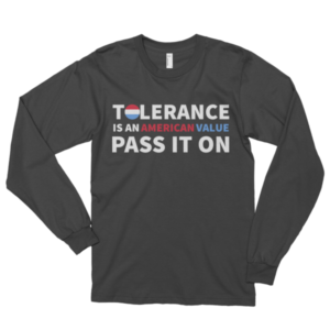 Tolerance: Long sleeve black t-shirt